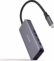 Hub Nanocable Usb-c A 4xusb-c 3.0 Gris (10.16.4504) | 17,00 euros