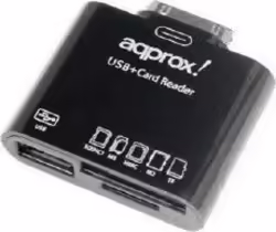 Lector Tarjetas Approx USB 2.0 Negro (APPCRS) | Hay 5 unidades en almacén