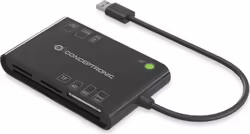 Lector Tarjetas CONCEPTRONIC 7 en 1 USB 2.0 (BIAN01B) | 2CONBIAN01B | Hay 10 unidades en almacén | Entrega a domicilio en Canarias en 24/48 horas laborables