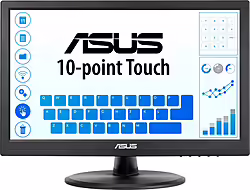Monitor Asus Vt168hr 15.6`` Wxga Táctil Vga Hdmi Negro | 90LM02G1-B04170 | 190,00 euros