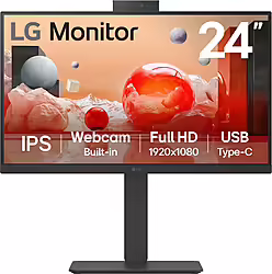 Monitor Lg 24`` Ips Fhd Con Webcam Negro (24BA850-B) | 240,00 euros
