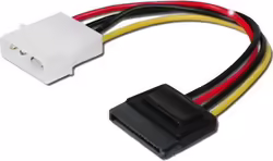 Nanocable Molex (4-pin) a SATA 16cm (10.19.0205-OEM) | Hay 10 unidades en almacén | Entrega a domicilio en Canarias en 24/48 horas laborables
