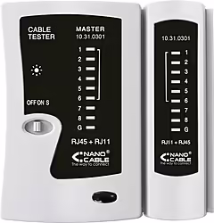 Tester Nanocable Para Rj11 Rj12 Rj45 Gris (10.31.0301) | 8433281001275 | 7,99 euros