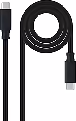 Nanocable Usb-c M Usb-c M 0.5m Gris Negro (10.01.4100) | 8433281012462 | 7,99 euros