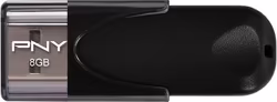 Pendrive Pny Attaché 8gb Usb-a 2.0 Negro (FD8GBATT4-EF)