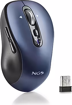 Ratón NGS Wireless Bluetooth 5.1 Azul (INFINITY-RB) | Hay 10 unidades en almacén | Entrega a domicilio en Canarias en 24/48 horas laborables