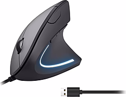 Ratón Vertical Equip Usb-a 3200dpi Negro (EQ245118) | 12,00 euros