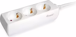 Regleta Equip 3xschuko Cable 1.5m Blanca (EQ245550) | 4015867222027 | 6,99 euros