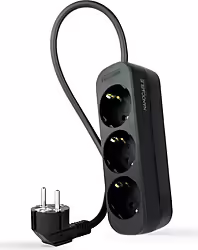 Regleta Nanocable 3xschuko 1.4m Negra(10.38.0003-NS-BK) | 8433281013988
