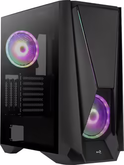 Caja Gaming Aerocool Rgb Atx Eatx Matx Negra (VISORBK) | 4710562755930