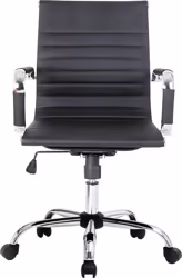 Silla de Oficina EQUIP Respaldo Medio Negra (EQ651002) | Hay 2 unidades en almacén | Entrega a domicilio en Canarias en 24/48 horas laborables