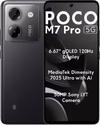 Smartphone Xiaomi Poco M7 Pro 6.67`` 12gb 512gb 5g Negro | POCO M7P 5G 12-512 BK | 213,99 euros