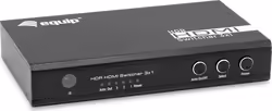 Switch EQUIP 1xHDMI Salida 3xHDMI Entrada (EQ332725) | Hay 4 unidades en almacén | Entrega a domicilio en Canarias en 24/48 horas laborables