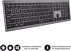 Teclado SUBBLIM Pure Extended Bluetooth Gris (2PUE201) | SUBKB-2PUE201 | Hay 3 unidades en almacén