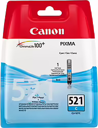 Tinta Canon Cli-521c Cian (2934B001/5/9) | 8714574523385