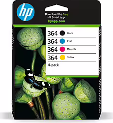 Tinta Hp 364 Pack Tricolor Negro 3ml 6ml (N9J73AE) | 0889894508904 | 67,00 euros