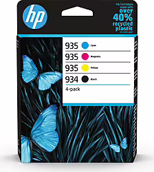 Tinta Hp 934 935 Pack Negro Color 10ml 4.5ml (6ZC72AE) | 0195122352264 | 78,00 euros