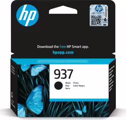 Tinta HP 937 Negro 1250 páginas (4S6W5NE) | Hay 10 unidades en almacén | Entrega a domicilio en Canarias en 24/48 horas laborables