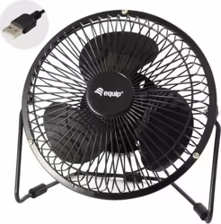 Ventilador de Mesa EQUIP Life 6`` USB Negro (EQ245420) | Hay 4 unidades en almacén | Entrega a domicilio en Canarias en 24/48 horas laborables