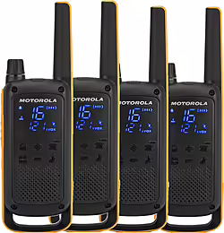 Walkie Talkie Motorola T82 Pack 4 (59T82EXQUADPACK) | Hay 1 unidades en almacén | Entrega a domicilio en Canarias en 24/48 horas laborables