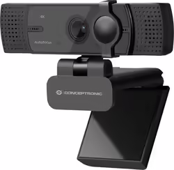 Webcam Conceptronic 4k Usb Micrófono Negra (AMDIS07B) | 2CONAMDIS07B | 4015867225523