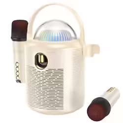 Hoco Bs59 Altavoz Bluetooth Karaoke Con 2 Micros Beige | 4010201610 | 6942007602952 | 46,99 euros