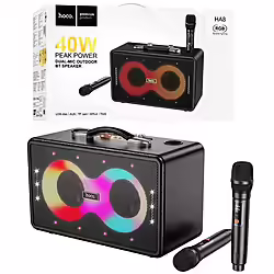 Hoco Ha8 Altavoz Karaoke Bluetooth 40w Con 2 Micrófonos | 4010201713 | 6942007629843