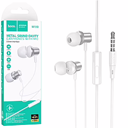 Hoco M110 Auriculares Con Micrófono Y Clavija 3.5mm Silver | 4010102604 | 6942007602945