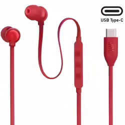 Jbl Tune 310 Auricular Usb-c Rojo | 4010102375 | 1200130011177 | 22,00 euros