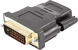 Adaptador Lanberg Hdmi Hembra A Dvi-d 24+1 Macho Max Resolucion F | AD-0010-BK | 5901969421521