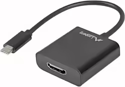 Adaptador Lanberg Usb Tipo-c Macho A Hdmi Hembra 15cm Longitud Ne | AD-UC-HD-01 | 5901969418484
