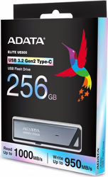 ADATA UE800 unidad flash USB 256 GB USB Tipo C 3.2 Gen 2 (3. | AELI-UE800-256G-CSG | Hay 2 unidades en almacén