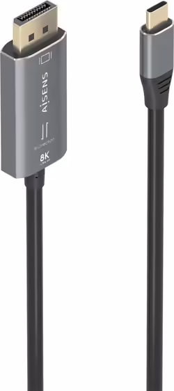 Aisens Cable Conversor Aluminio Bidireccional Usb-c A Displayport | A109-0880 | 8435739901588