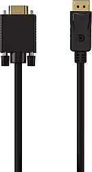 Aisens Cable Conversor Displayport A Vga, Dp M-vga M, Negro, 1.0m | A125-0552 | 8436574706574