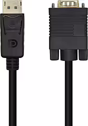 Aisens Cable Conversor Displayport A Vga, Dp M-vga M, Negro, 3.0m | A125-0462 | 8436574705157