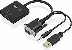 Aisens Cable Conversor Svga+audio A Hdmi, Svga M+jack 3.5 M+usb-a | A115-0872 | 8435739901595
