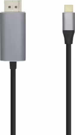 Aisens Cable Displayport Macho A Usb Tipo-c Macho 1.8m Aluminio N | A109-0395 | 8436574704341