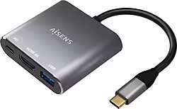 Aisens Conversor Usb-c A Hdmi Usb-c Tipo A Usb 3.0, 3 En 1, Gris, | A109-0669 | 8436574707892