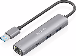 Aisens Usb3.0 Dock Usb-a A Ethernet Gigabit + Hub 1xusb-c+2xusb-a | ASUC-4P035-GR | 8435739903971
