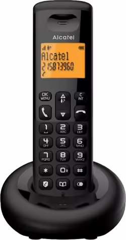 Alcatel E160 Teléfono Dect Identificador De Llamadas Negro | ATL1426687 | 3700601426687