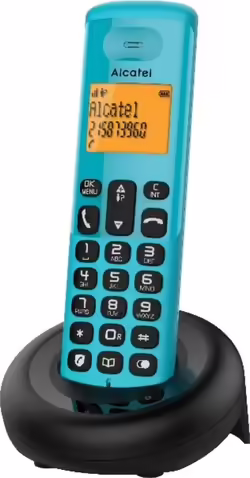 Alcatel E160 Teléfono Dect Identificador De Llamadas Negro | ATL1426700 | 3700601426700