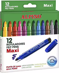 Alpino Ar000006 Rotulador Extra-grueso Multicolor 12 Pieza(s) | 8413240449362 | 6,99 euros