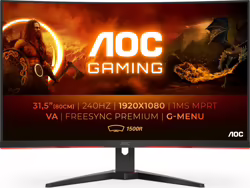 Aoc Freesync Premium Monitor Curva 31.5p Full Hd Led Negro C32g2z | C32G2ZE/BK | 4038986117395