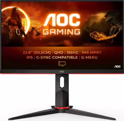 Aoc G2 Q24g2a Bk Pantalla Para Pc 60,5 Cm (23.8``) 2560 x 1440 Pi | Q24G2A/BK | 4038986141208