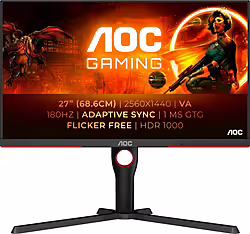Aoc G3 Q27g3xmn 27`` 2k Negro Monitor | Q27G3XMN/BK | 4038986181440