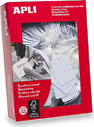 Apli 00391 Etiqueta Sin Adhesivo 500 Pieza(s) Blanco Rectá | 8410782003915 | 11,49 euros