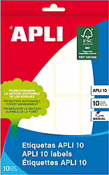 Apli 1646 Etiqueta Autoadhesiva Rectángulo Permanente Blan | 8410782016465 | 2,99 euros