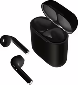 Auriculares Bluetooth Muvit Airpods Estuche De Carga 600mah Negro | MUHPH0122 | 8426801154735