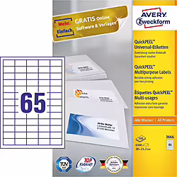Avery 3666 Etiqueta Autoadhesiva Rectángulo Permanente Bla | 4004182036662 | 33,99 euros
