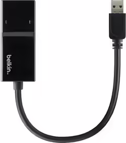 Belkin Adaptador Gigabit Ethernet USB 3.0 - Ethernet RJ-45 Negro | B2B048